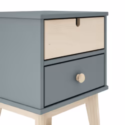 Altobuy 3663738595940 Table de nuit et table de chevet 2 tiroir(s) Vert
