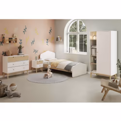 Altobuy 3663738595971 Table de nuit et table de chevet 2 tiroir(s) Blanc