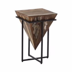 Altobuy 3663738596336, Table basse, Forme carrée, Marron