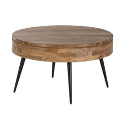 Altobuy 3663738596596 Table à café, latérale et de salon Table basse Forme arrondie