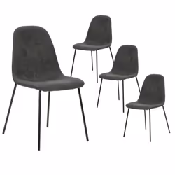 Altobuy 3663738597036, Tissu, Gris, Charbon de bois, Métal, Intérieure, Marbie, 450 mm