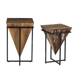 Altobuy 3663738598552 Table à café, latérale et de salon Table basse Forme carrée