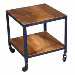 Altobuy 3663738800136, Table basse, Forme carrée, Marron