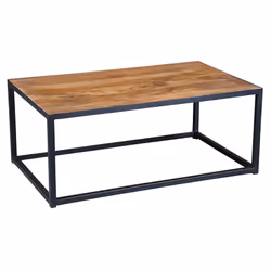 Altobuy 3663738800235, Table basse, Forme rectangulaire, Marron