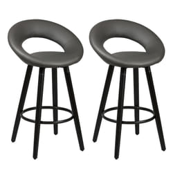 Altobuy - lothar - Lot de 2 Tabourets Gris - Gris