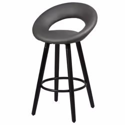 Altobuy - lothar - Lot de 2 Tabourets Gris - Gris