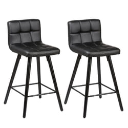 Altobuy - soren - Lot de 2 Tabourets Noirs - Noir