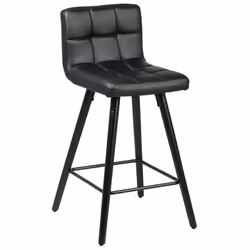 Altobuy - soren - Lot de 2 Tabourets Noirs - Noir