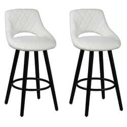 Altobuy - niels - Lot de 2 Tabourets Blancs - Blanc