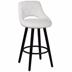 Altobuy - niels - Lot de 2 Tabourets Blancs - Blanc