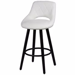 Altobuy - niels - Lot de 2 Tabourets Blancs - Blanc