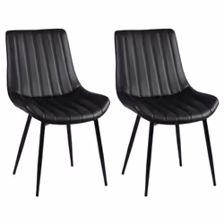 Altobuy 3663738802369, Simili-cuir, Noir, Acier, Métal, Intérieure, Carolann