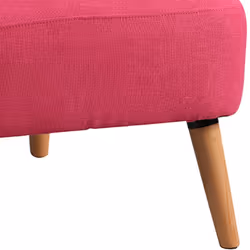 Teodore - Fauteuil Rembourré Tissu Rose