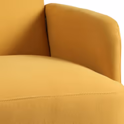 Altobuy - teodore - Fauteuil Rembourré Tissu Jaune - Jaune