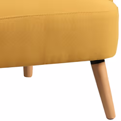 Altobuy - teodore - Fauteuil Rembourré Tissu Jaune - Jaune