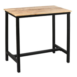 Seryne - Table Mange-Debout Rectangulaire 120cm - Marron clair
