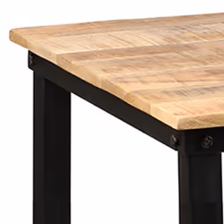 Seryne - Table Mange-Debout Rectangulaire 120cm - Marron clair