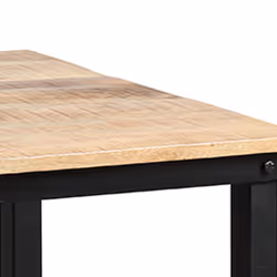 Seryne - Table Mange-Debout Rectangulaire 120cm - Marron clair