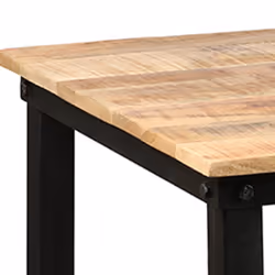 Seryne - Table Snack Rectangulaire 120cm - Marron clair