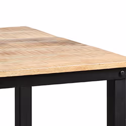 Seryne - Table Snack Rectangulaire 120cm - Marron clair