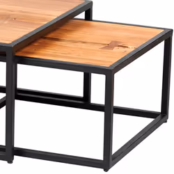Altobuy 3663738803021 Table à café, latérale et de salon Table basse Forme carrée