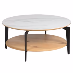 Altobuy 3663738803045, Table basse, Forme arrondie, Gris