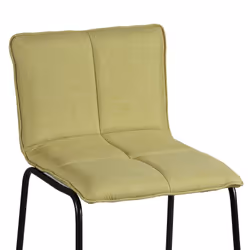 TEODORE - Lot de 4 Tabourets de Bar Tissu Vert