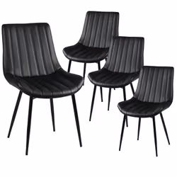 Altobuy 3663738803281, Simili-cuir, Noir, Acier, Métal, Intérieure, Carolann