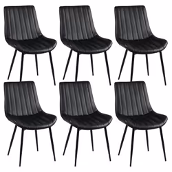 Altobuy 3663738803298, Simili-cuir, Noir, Acier, Métal, Intérieure, Carolann