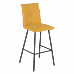 Altobuy - lagos - Lot de 2 Tabourets Jaunes Assise H65cm - Jaune