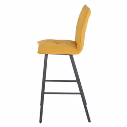 Altobuy - lagos - Lot de 2 Tabourets Jaunes Assise H65cm - Jaune