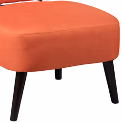 Altobuy - skalan - Fauteuil Crapaud Tissu Coloris Corail - Orange