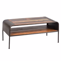 Altobuy 3663738804004, Table basse, Forme rectangulaire, Marron