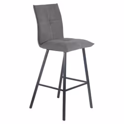 Altobuy - lagos - Lot de 4 Tabourets Gris Anthracite Hauteur H65cm