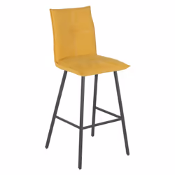 Altobuy - lagos - Lot de 4 Tabourets Jaunes Hauteur H65cm - Jaune