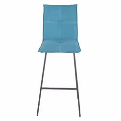 LAGOS - Lot de 4 Tabourets Bleus Hauteur H65cm - Vue supplémentaire 6