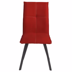BISPO - Lot de 4 Chaises Tissu Coloris Rouge