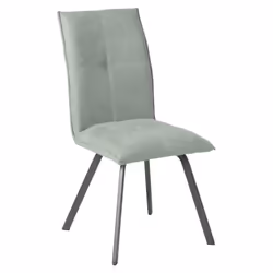 Bispo - Lot de 4 Chaises Tissu Coloris Vert d'Eau - Vert