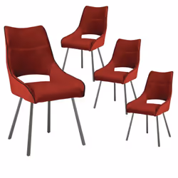 Altobuy 3663738804318, Coton, Rouge, Métal, Métal, Intérieure, Amado