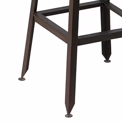 Indus - Lot de 2 Tabourets de Bar Industriel H75 - Gris - Vue supplémentaire 4