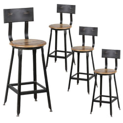 Altobuy - indus - Lot de 4 Chaises Snack Industriel H65 - Gris
