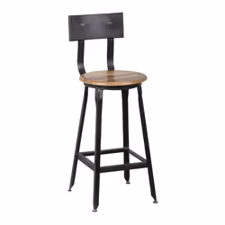 Altobuy - indus - Lot de 4 Chaises Snack Industriel H65 - Gris