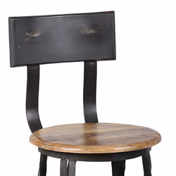 Altobuy - indus - Lot de 4 Chaises Snack Industriel H65 - Gris