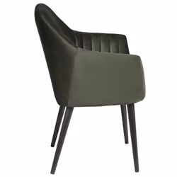 Heta - Lot de 2 Fauteuils Verts Piètement Noir - Vert
