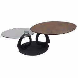 Altobuy 3663738804615, Table basse, Forme ovale, Marron