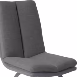 Callam - Lot de 2 Chaises Grises avec Sur-Coussin - Gris
