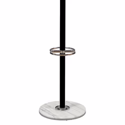 Colombe - Portemanteau Bois Massif Noir et Chrome - Noir