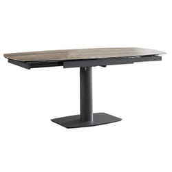 Pikam - Table de Repas Allongeable Céramique Bois Clair - Marron clair
