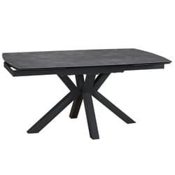 Pilom - Table de Repas Allongeable Céramique Marron - Gris