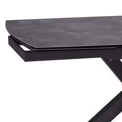 Pilom - Table de Repas Allongeable Céramique Marron - Gris